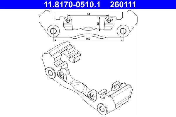 Bracket, brake caliper
