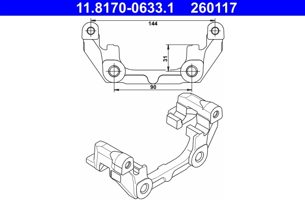 Bracket, brake caliper