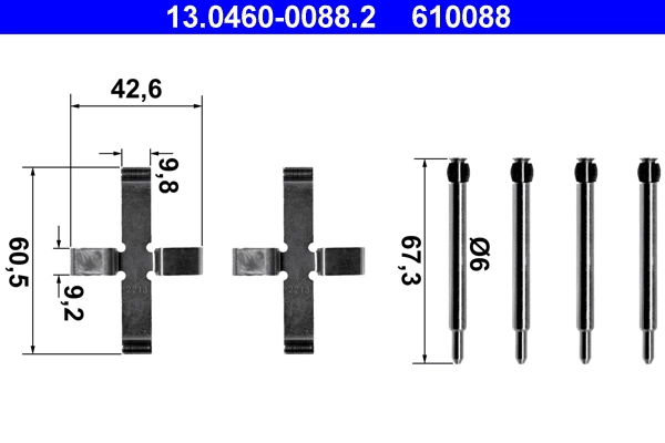 Accessory Kit, disc brake pad