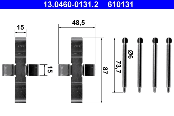 Accessory Kit, disc brake pad