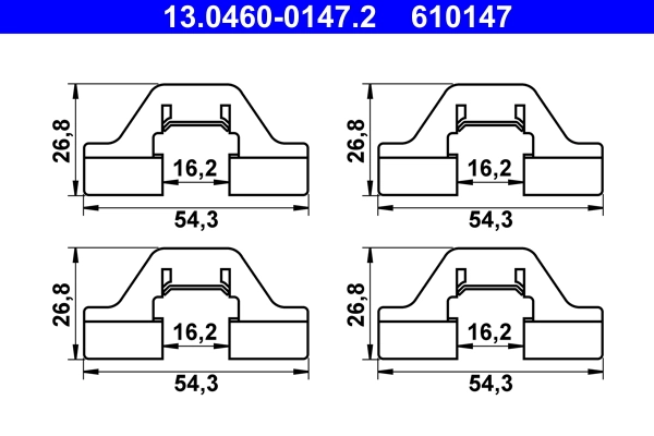 Accessory Kit, disc brake pad