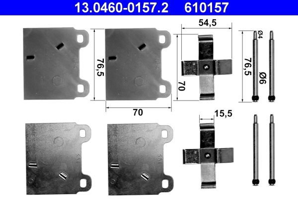Accessory Kit, disc brake pad