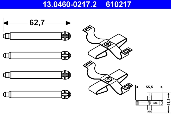 Accessory Kit, disc brake pad