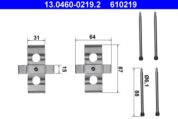 Accessory Kit, disc brake pad