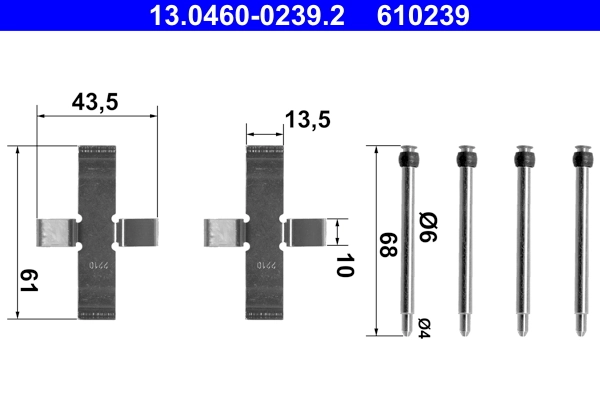 Accessory Kit, disc brake pad