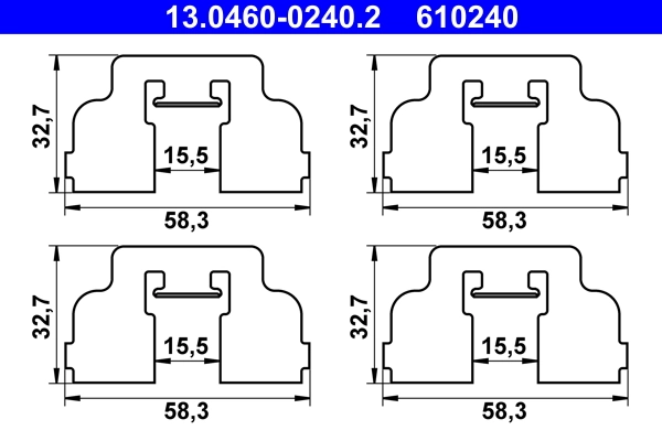 Accessory Kit, disc brake pad
