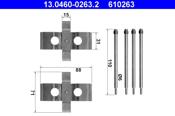Accessory Kit, disc brake pad
