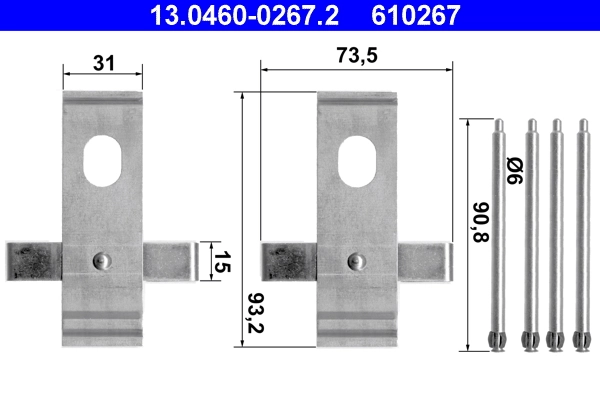 Accessory Kit, disc brake pad