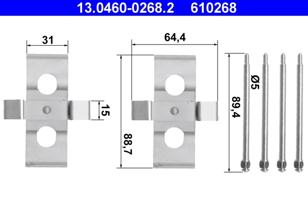 Accessory Kit, disc brake pad