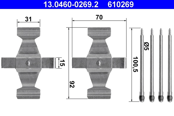 Accessory Kit, disc brake pad