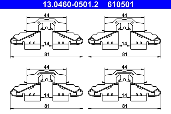 Accessory Kit, disc brake pad