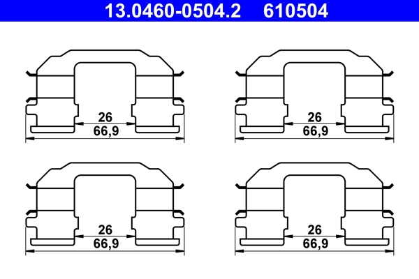 Accessory Kit, disc brake pad