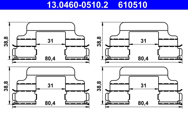 Accessory Kit, disc brake pad