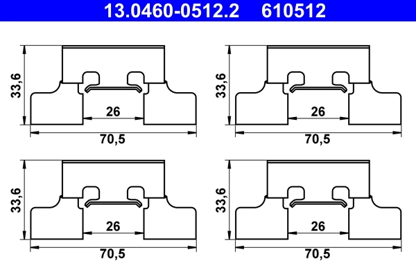 Accessory Kit, disc brake pad