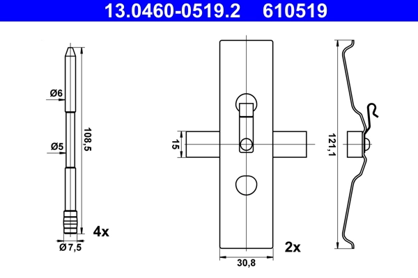 Accessory Kit, disc brake pad