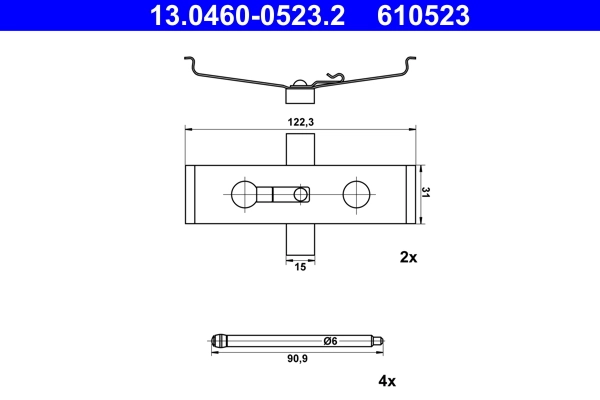 Accessory Kit, disc brake pad