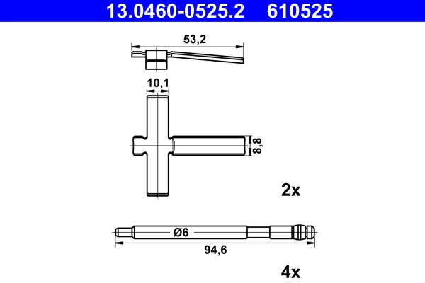 Accessory Kit, disc brake pad