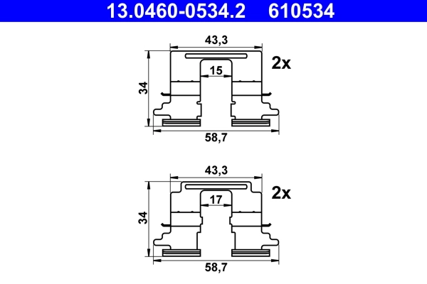 Accessory Kit, disc brake pad