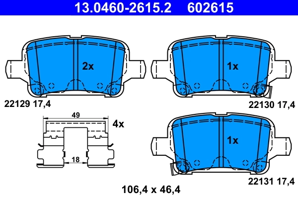 Brake Pad Set, disc brake