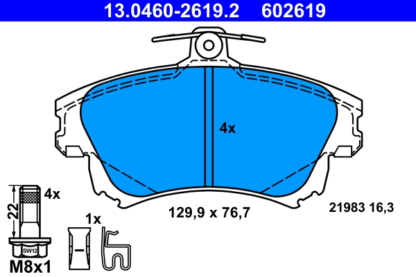 Brake Pad Set, disc brake