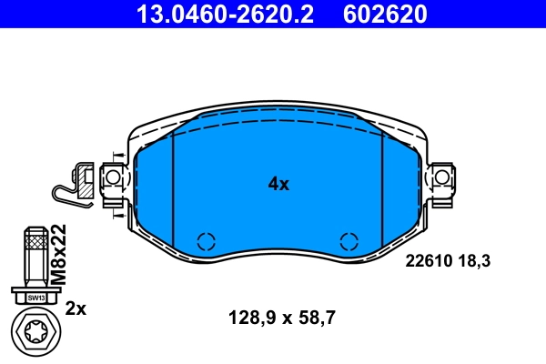 Brake Pad Set, disc brake
