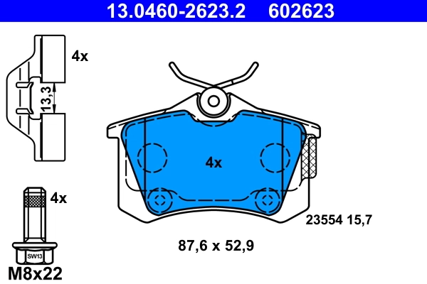 Brake Pad Set, disc brake