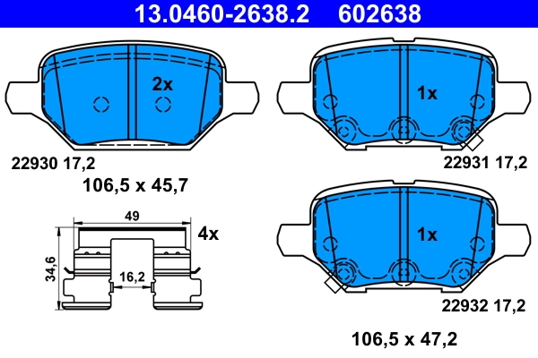 Brake Pad Set, disc brake