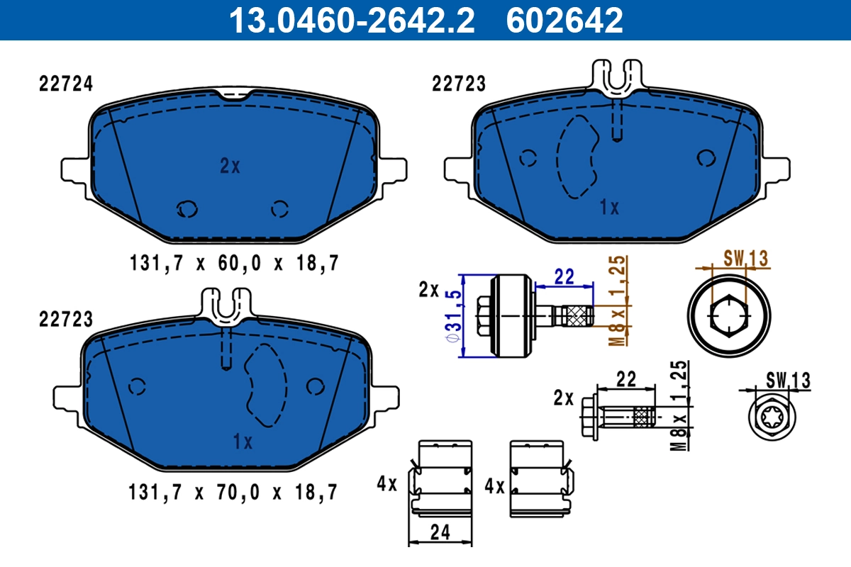 Brake Pad Set, disc brake