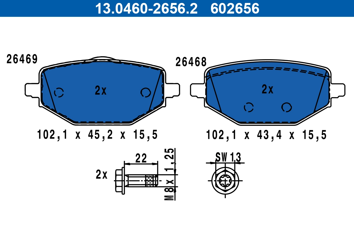 Brake Pad Set, disc brake