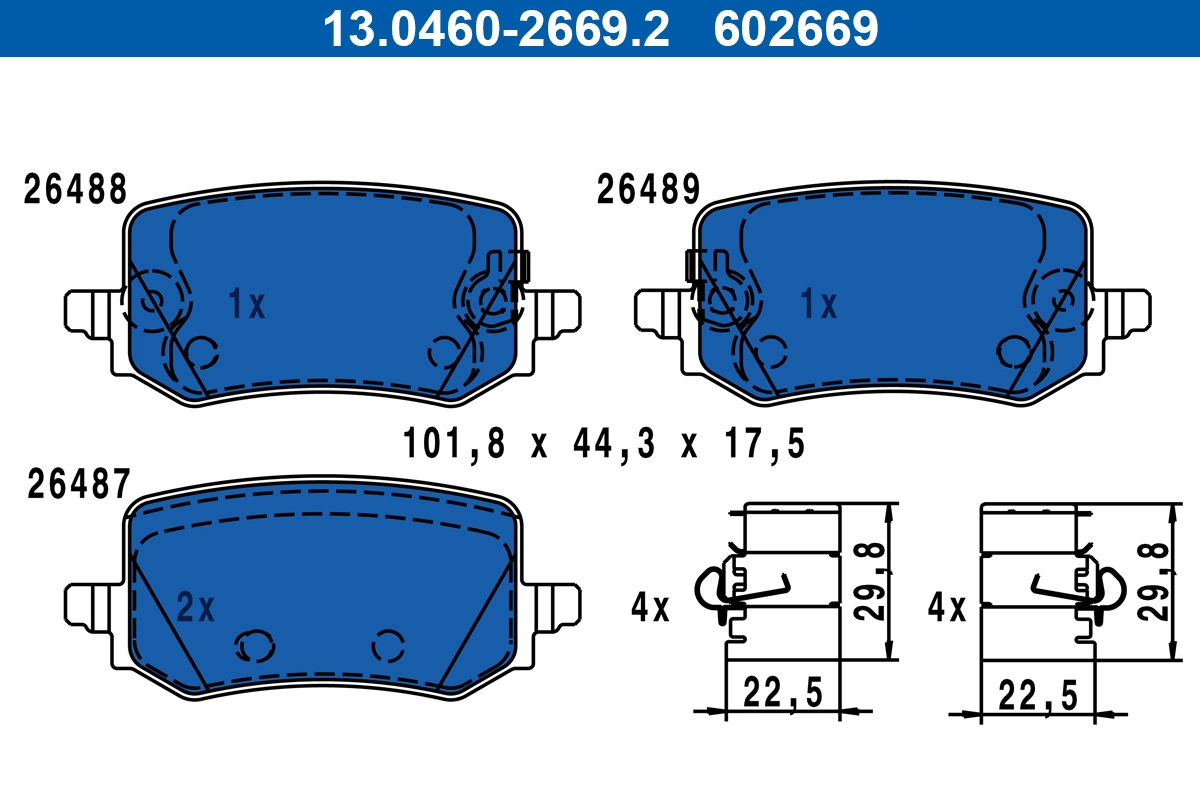 Brake Pad Set, disc brake