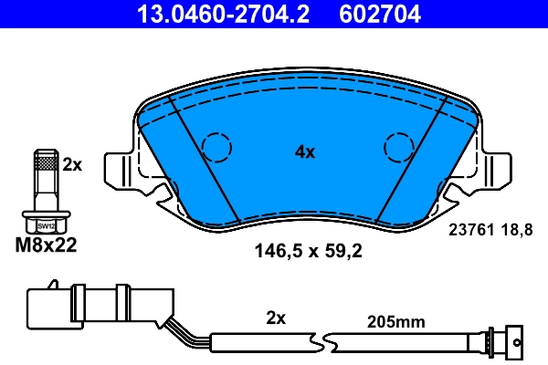 Brake Pad Set, disc brake