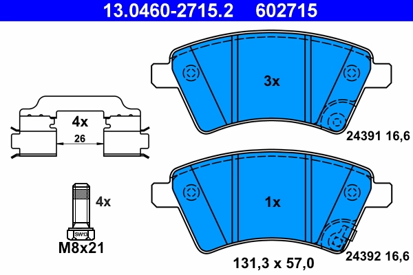 Brake Pad Set, disc brake