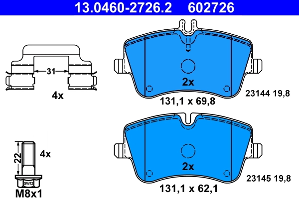 Brake Pad Set, disc brake
