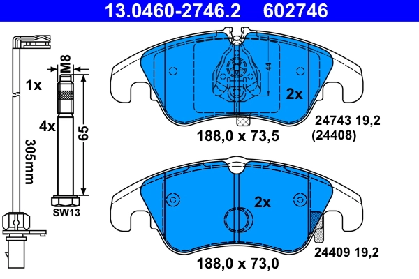 Brake Pad Set, disc brake