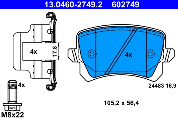 Brake Pad Set, disc brake