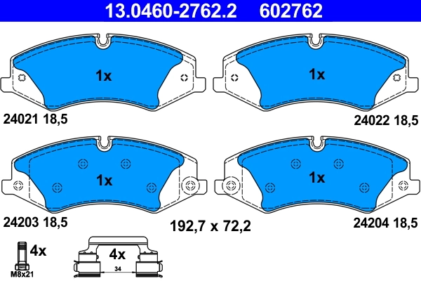 Brake Pad Set, disc brake