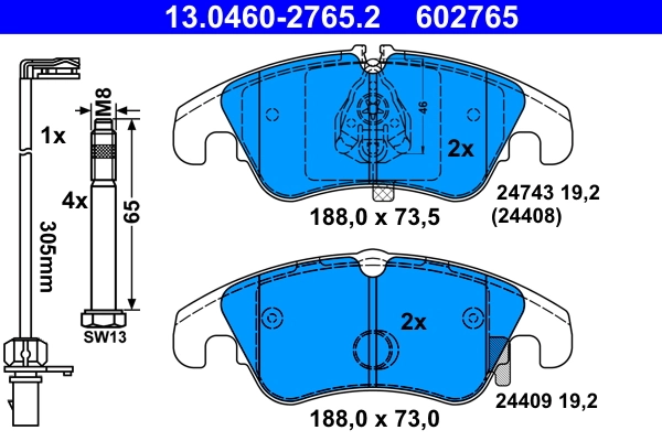 Brake Pad Set, disc brake