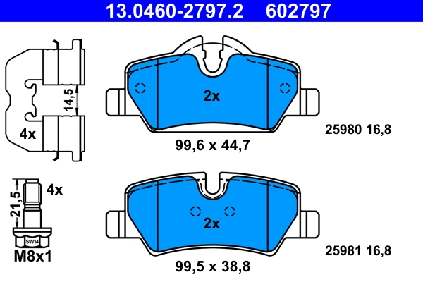 Brake Pad Set, disc brake