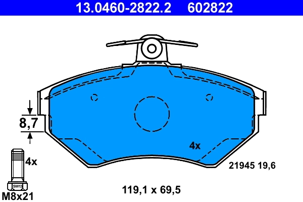 Brake Pad Set, disc brake