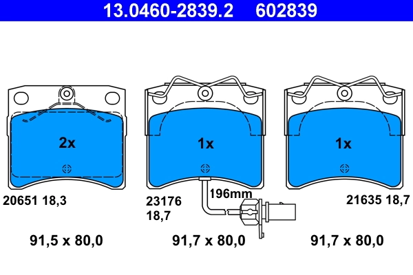 Brake Pad Set, disc brake