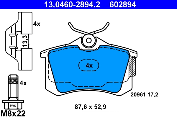 Brake Pad Set, disc brake