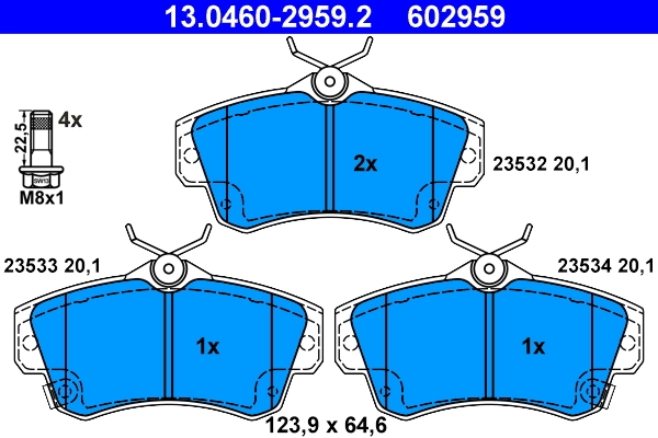 Brake Pad Set, disc brake