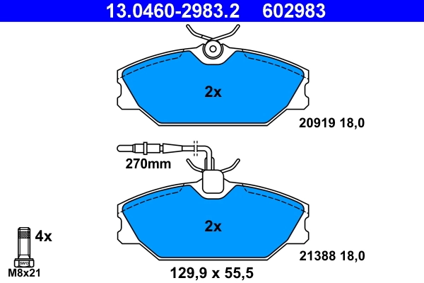 Brake Pad Set, disc brake