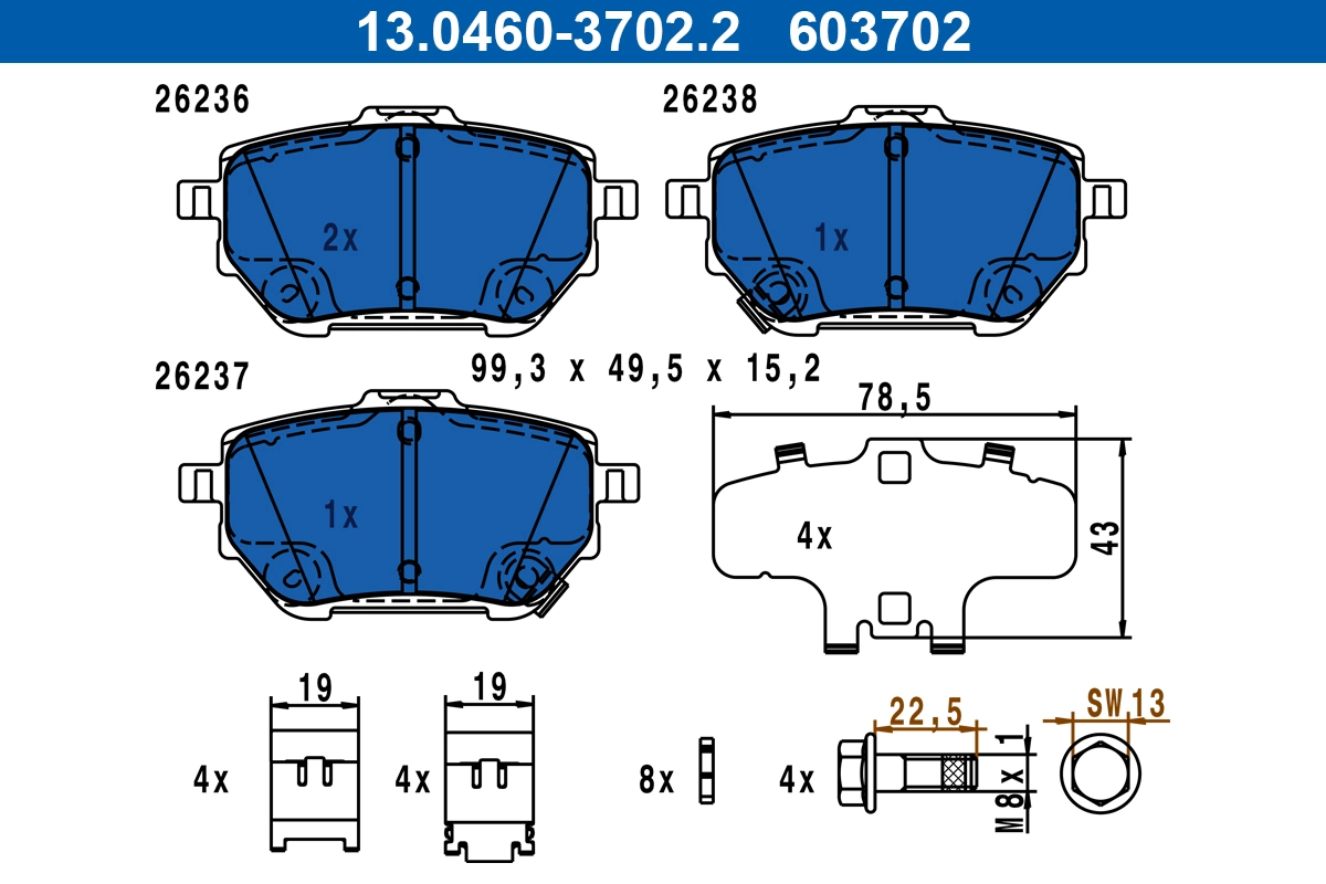 Brake Pad Set, disc brake