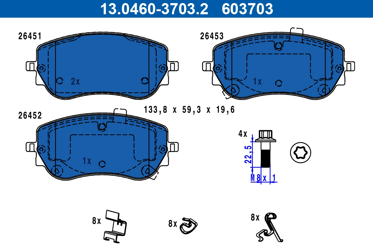 Brake Pad Set, disc brake