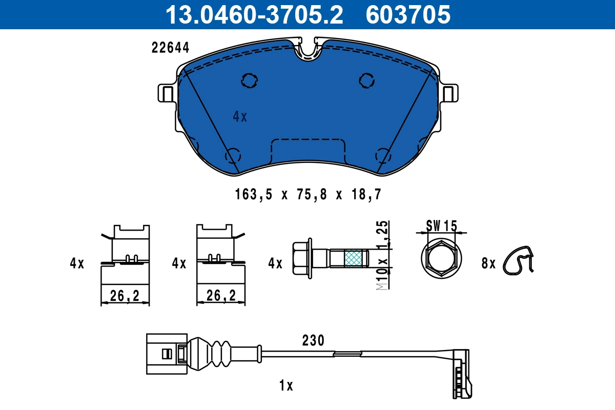 Brake Pad Set, disc brake