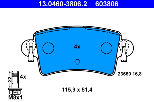 Brake Pad Set, disc brake