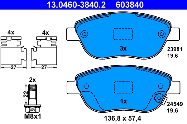 Brake Pad Set, disc brake