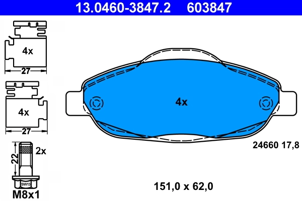 Brake Pad Set, disc brake