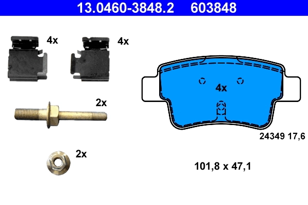 Brake Pad Set, disc brake